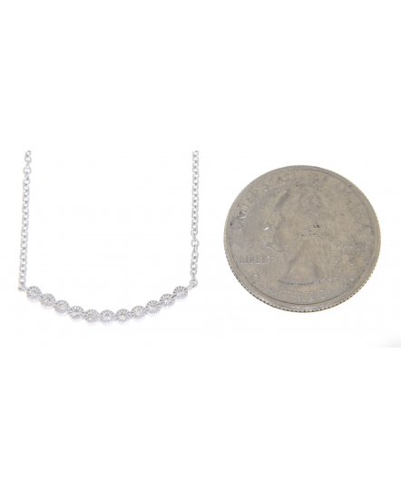 CURVED STYLE DIAMOND NECKLACE (TN241)