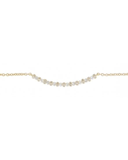 CURVED STYLE DIAMOND NECKLACE (TN246)