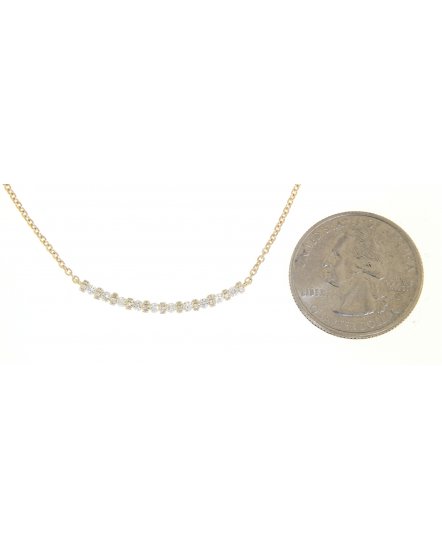 CURVED STYLE DIAMOND NECKLACE (TN246)