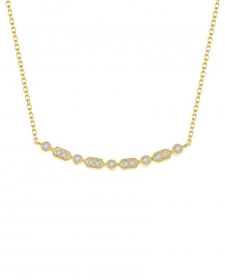 CURVED STYLE DIAMOND NECKLACE (TN254)