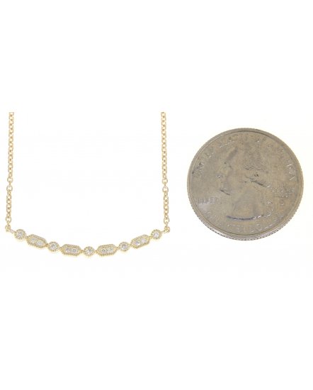 CURVED STYLE DIAMOND NECKLACE (TN254)