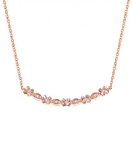 FLORAL STYLE DIAMOND NECKLACE (TN256)