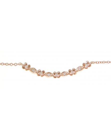 FLORAL STYLE DIAMOND NECKLACE (TN256)