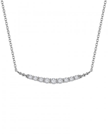 CURVED STYLE DIAMOND NECKLACE (TN258)