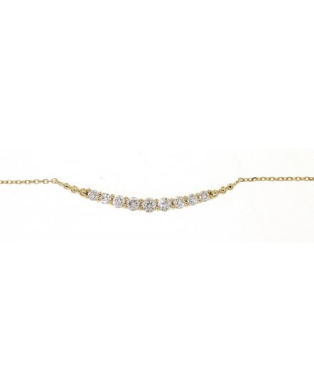 CURVED STYLE DIAMOND NECKLACE (TN258)