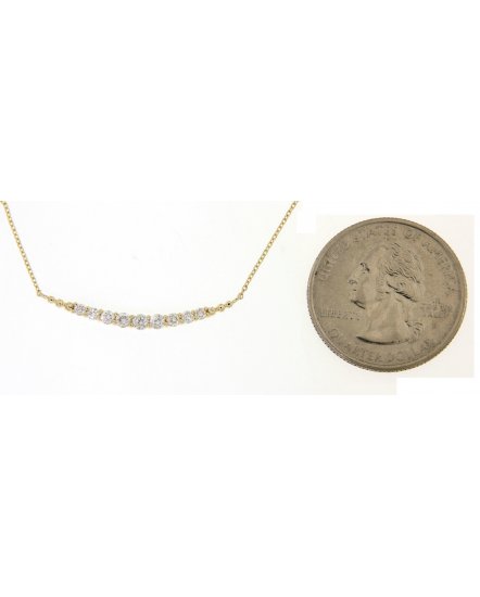CURVED STYLE DIAMOND NECKLACE (TN258)