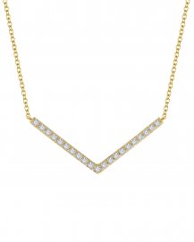  V SHAPE DIAMOND NECKLACE (TN262)