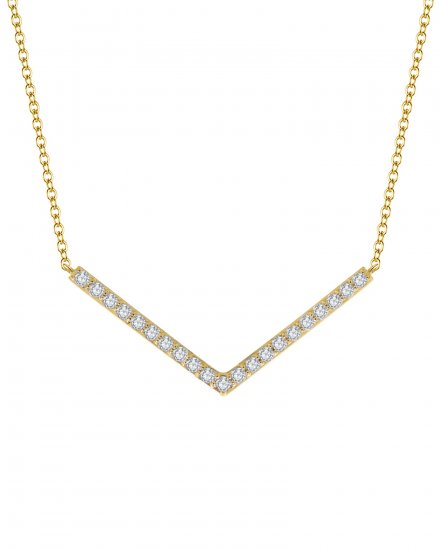  V SHAPE DIAMOND NECKLACE (TN262)