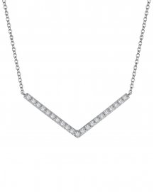  V SHAPE DIAMOND NECKLACE (TN262)