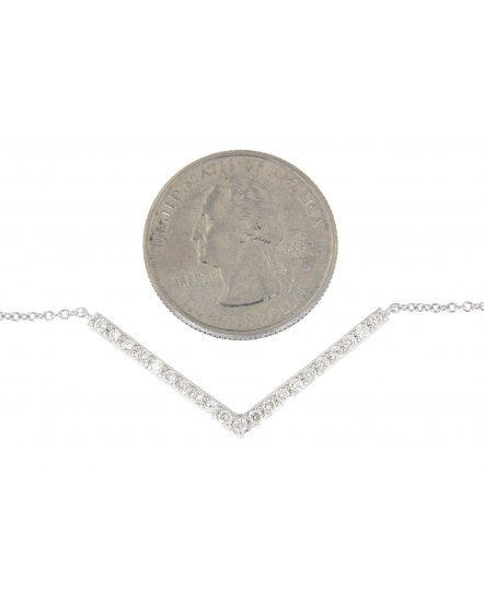  V SHAPE DIAMOND NECKLACE (TN262)