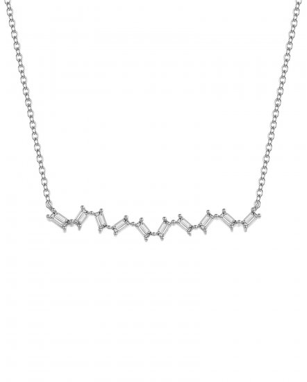 BAGUETTE DIAMOND NECKLACE (TN263)