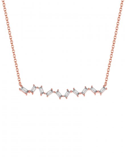 BAGUETTE DIAMOND NECKLACE (TN263)
