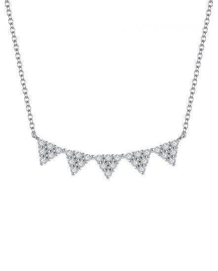 TRIANGLE DIAMOND NECKLACE (TN264)