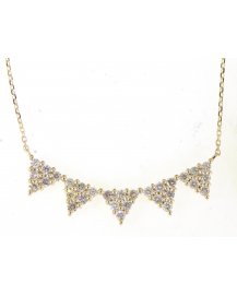 TRIANGLE DIAMOND NECKLACE (TN264)