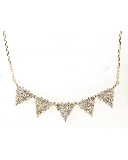 TRIANGLE DIAMOND NECKLACE (TN264)