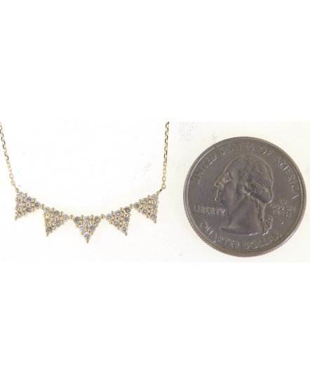 TRIANGLE DIAMOND NECKLACE (TN264)