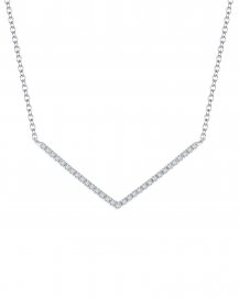  V SHAPE DIAMOND NECKLACE (TN265)