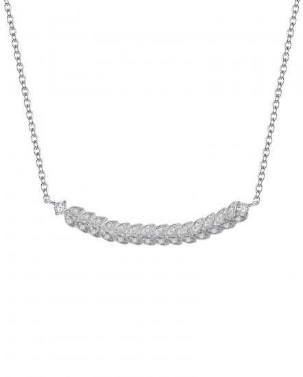 LEAF STYLE DIAMOND NECKLACE (TN266)