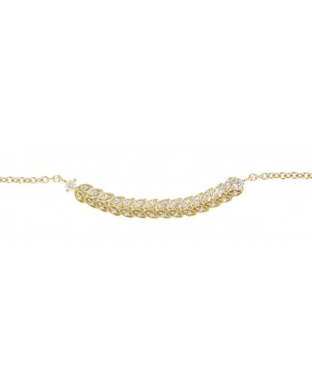 LEAF STYLE DIAMOND NECKLACE (TN266)