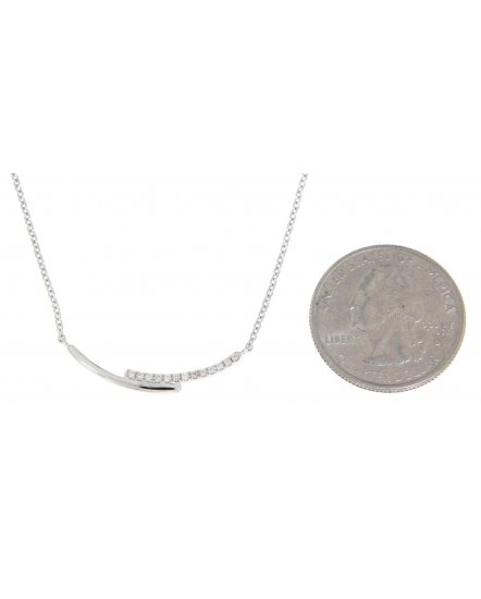CURVED STYLE DIAMOND NECKLACE (TN268)