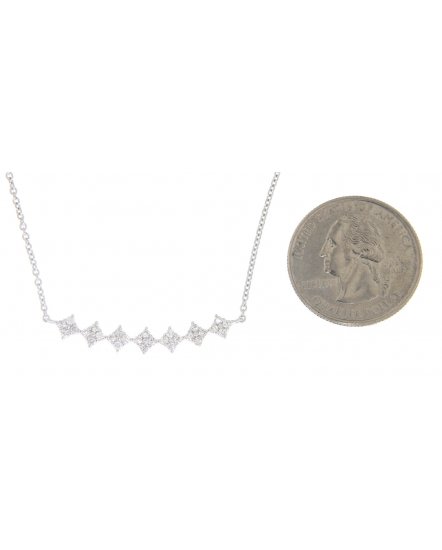 KITE SHAPE DIAMOND NECKLACE (TN272)