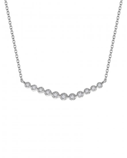 CURVED STYLE DIAMOND NECKLACE (TN277)