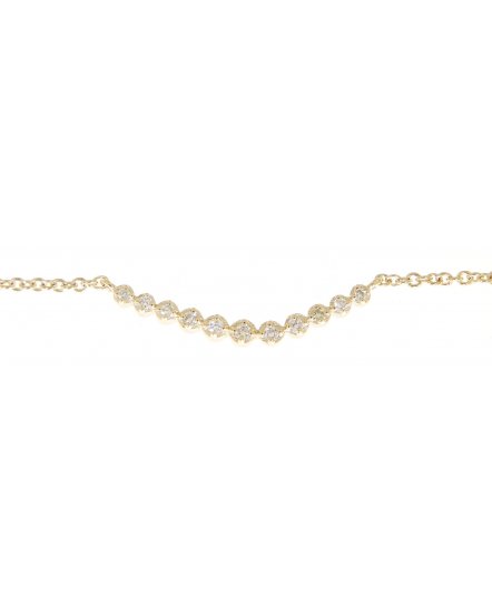 CURVED STYLE DIAMOND NECKLACE (TN277)