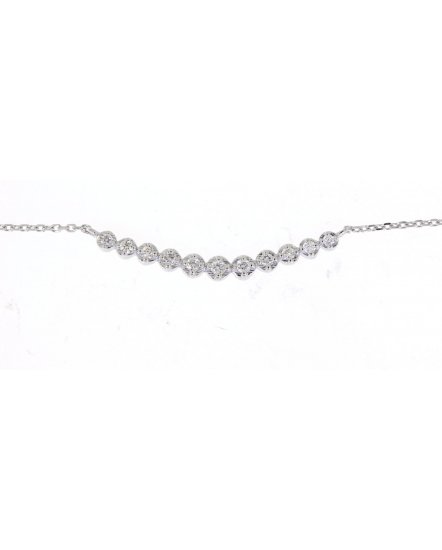 CURVED STYLE DIAMOND NECKLACE (TN277)