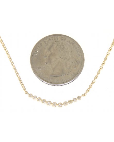 CURVED STYLE DIAMOND NECKLACE (TN277)