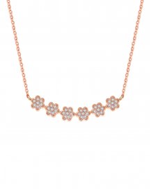 FLORAL STYLE DIAMOND NECKLACE (TN279)