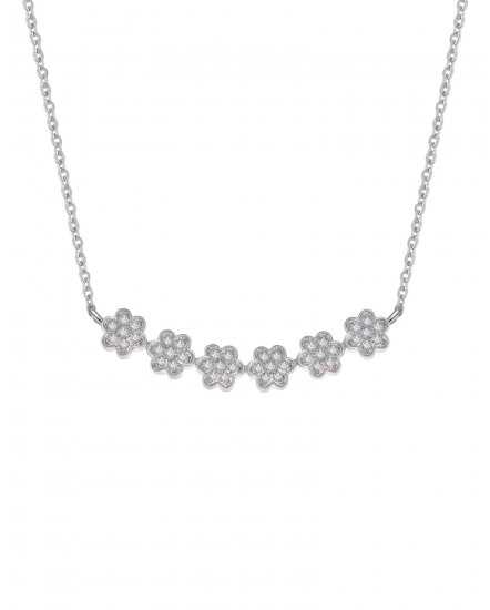 FLORAL STYLE DIAMOND NECKLACE (TN279)