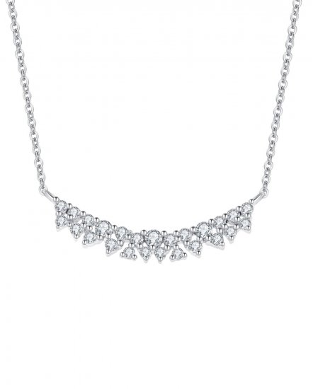 CURVED STYLE DIAMOND NECKLACE (TN287)