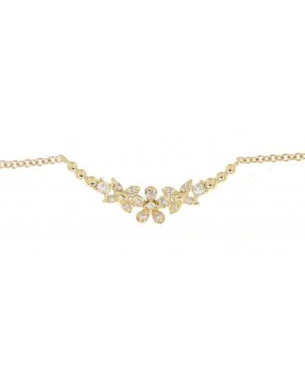 FLORAL STYLE DIAMOND NECKLACE (TN291)