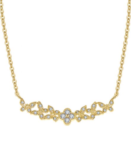 CURVED STYLE DIAMOND NECKLACE (TN299)