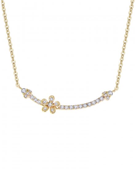 FLORAL STYLE DIAMOND NECKLACE (TN300)