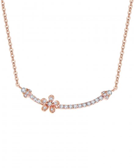 FLORAL STYLE DIAMOND NECKLACE (TN300)