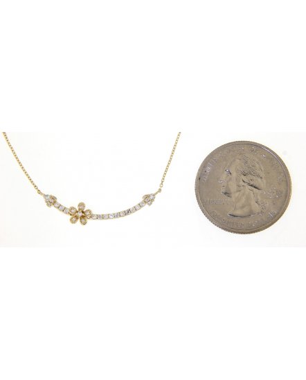 FLORAL STYLE DIAMOND NECKLACE (TN300)