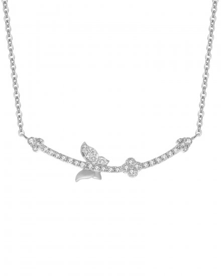 CURVED STYLE DIAMOND NECKLACE (TN302)