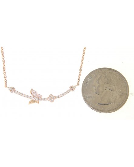 CURVED STYLE DIAMOND NECKLACE (TN302)
