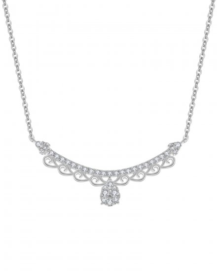 CURVED STYLE DIAMOND NECKLACE (TN308)