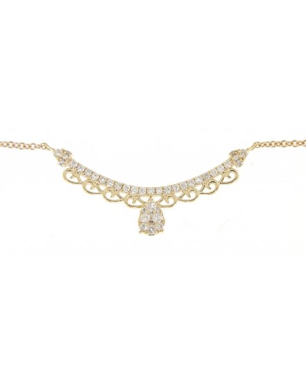 CURVED STYLE DIAMOND NECKLACE (TN308)