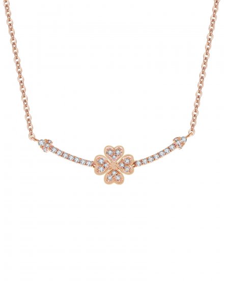 FOUR LEAF STYLE DIAMOND NECKLACE (TN311)
