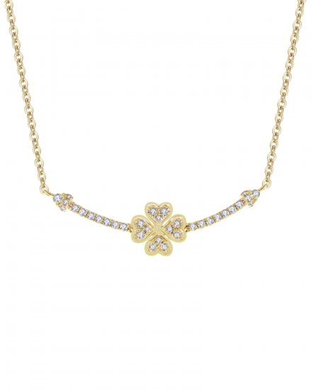 FOUR LEAF STYLE DIAMOND NECKLACE (TN311)
