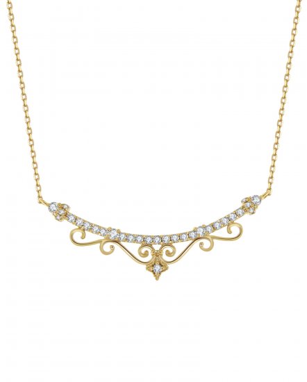 CURVED STYLE DIAMOND NECKLACE (TN312)
