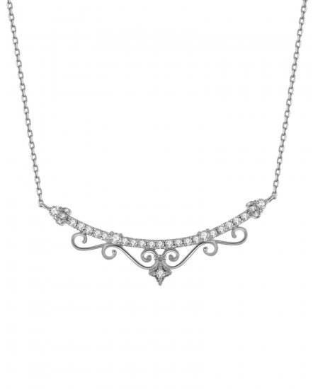 CURVED STYLE DIAMOND NECKLACE (TN312)
