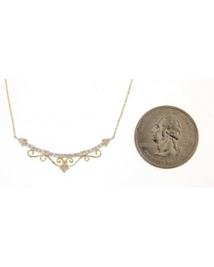 CURVED STYLE DIAMOND NECKLACE (TN312)