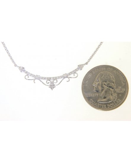 CURVED STYLE DIAMOND NECKLACE (TN312)