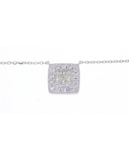 SQUARE DIAMOND NECKLACE (TN330)