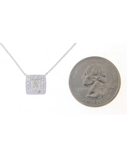 SQUARE DIAMOND NECKLACE (TN330)