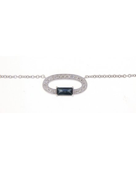 SAPPHIRE DIAMOND NECKLACE (TN333)